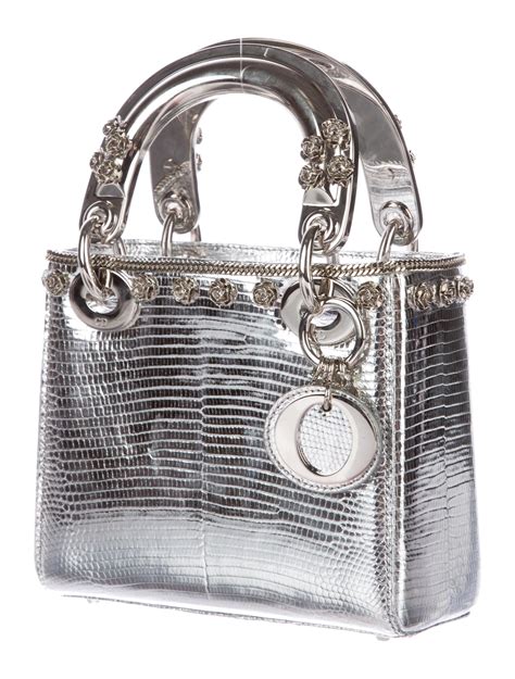 lizard lady dior bag|metallic Lady Dior mini.